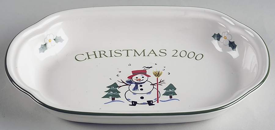 Snow Village Hors d'Oeuvre Tray by Pfaltzgraff-1