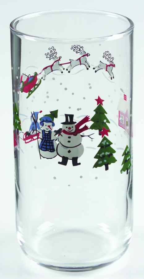 Snow Village 16 Oz Glassware Tumbler by Pfaltzgraff-1