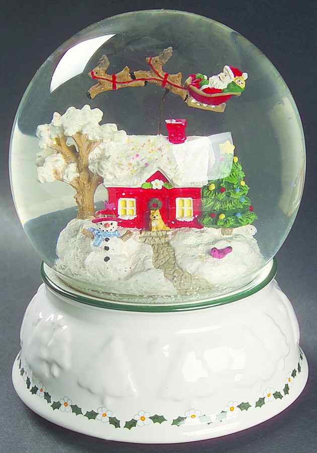 Snow Village Snow Globe by Pfaltzgraff-1