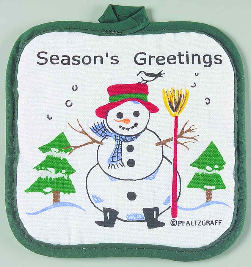 Snow Village Cloth Potholder by Pfaltzgraff-1