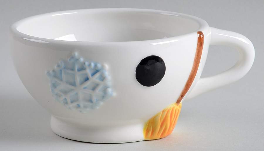 Snow Village Cup for Individual Teapot & Lid with Cup by Pfaltzgraff-1