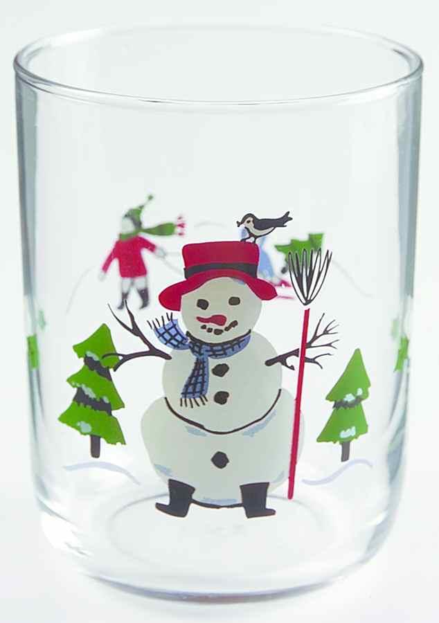 Snow Village 14 Oz Glassware Double Old Fashioned by Pfaltzgraff-1