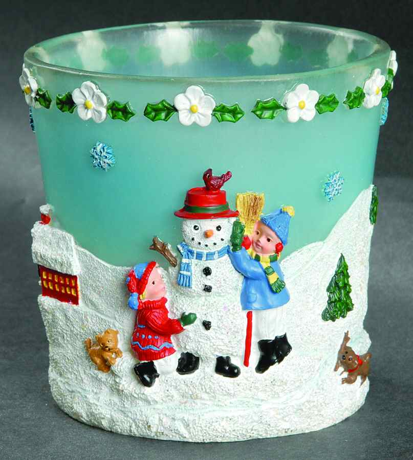Snow Village Scenic Votive Cup by Pfaltzgraff-1