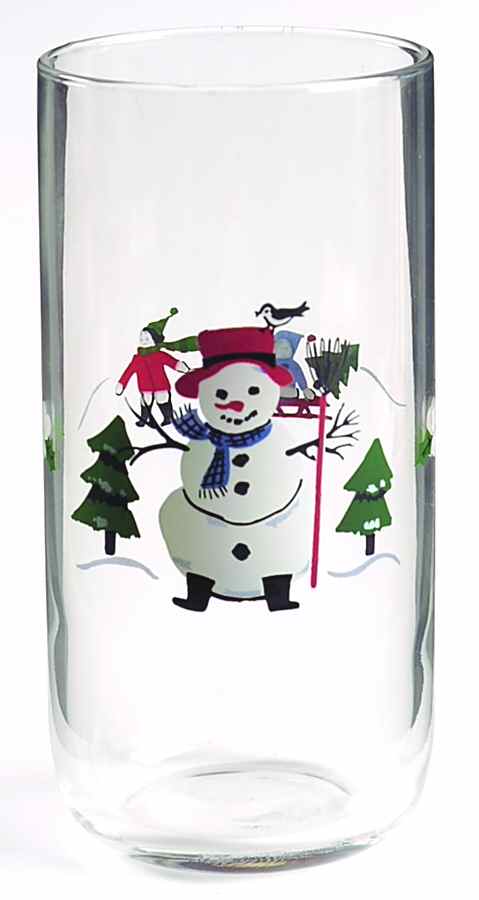 Snow Village 16 Oz Glassware Tumbler by Pfaltzgraff-1