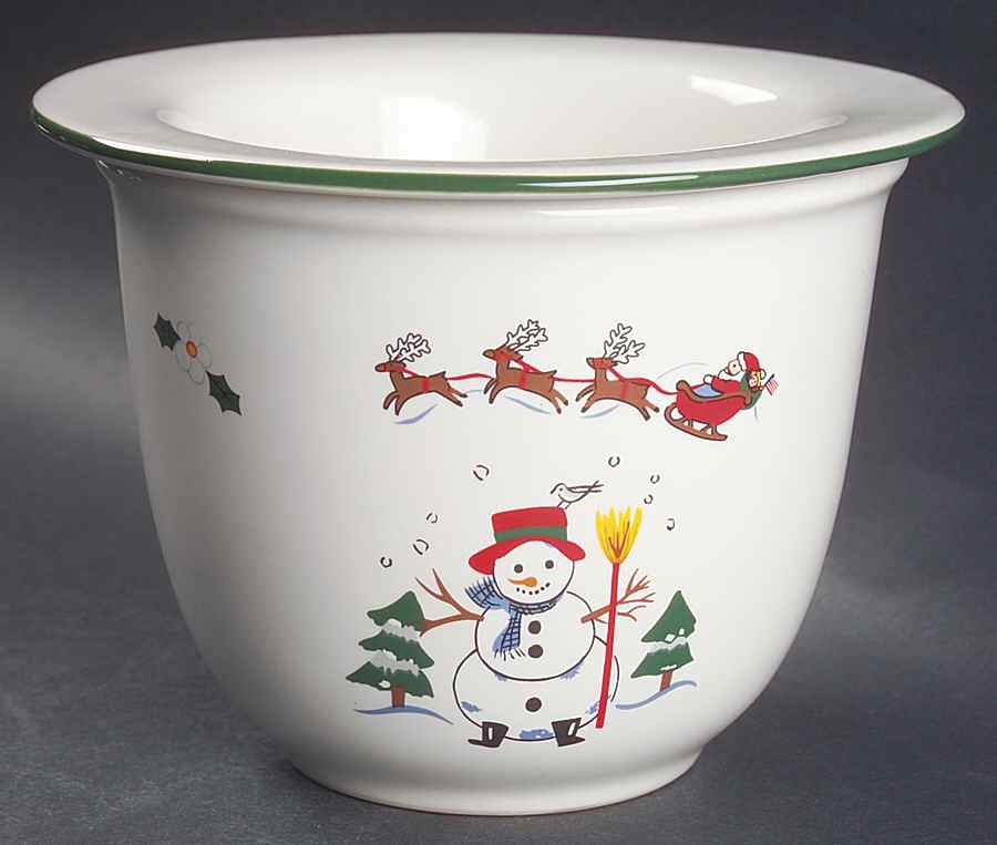 Snow Village Dip Cooler Set-(Dip Bowl &Icer by Pfaltzgraff-1