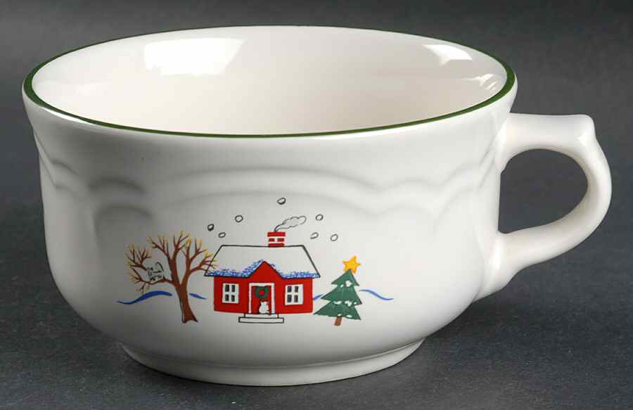 Snow Village Soup Mug by Pfaltzgraff-1