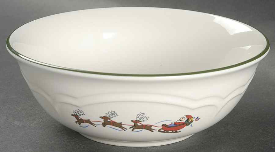 Snow Village Super Soup/Cereal Bowl by Pfaltzgraff-1