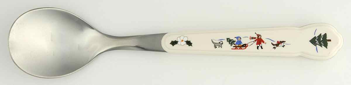 Snow Village Sugar Spoon by Pfaltzgraff-1