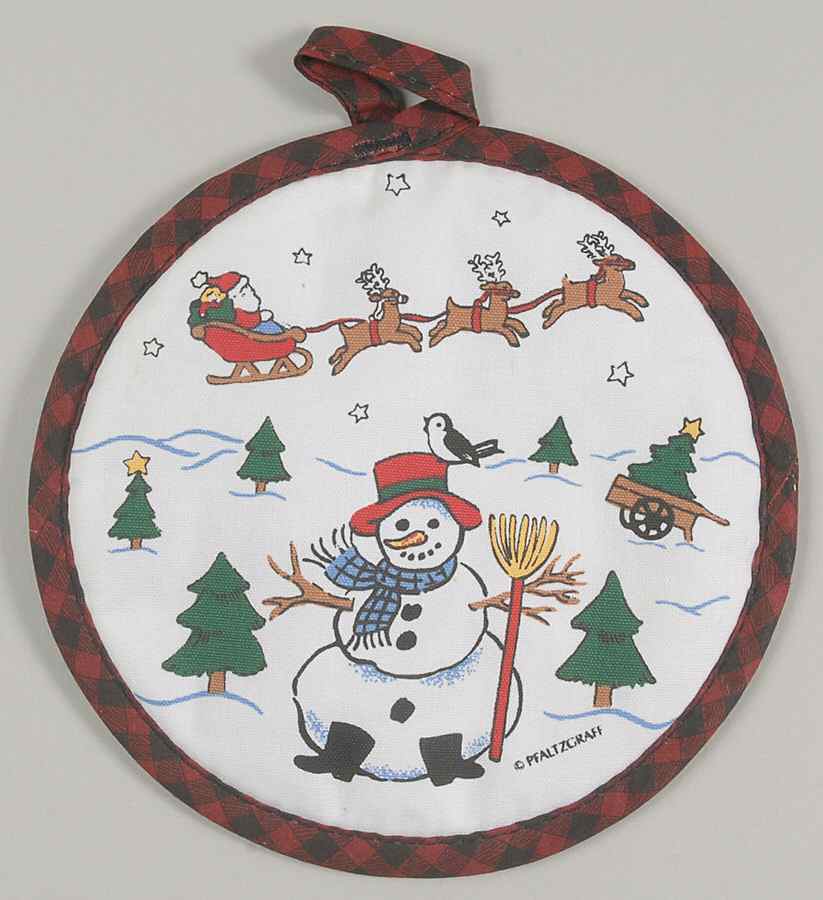 Snow Village Cloth Potholder by Pfaltzgraff-1
