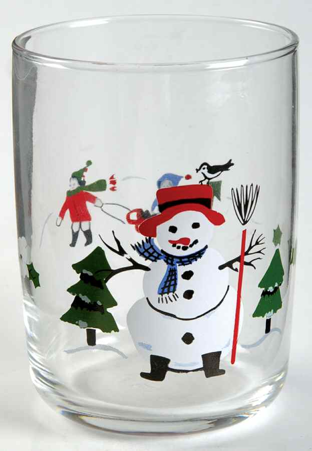 Snow Village 8 Oz Glassware Juice by Pfaltzgraff-1