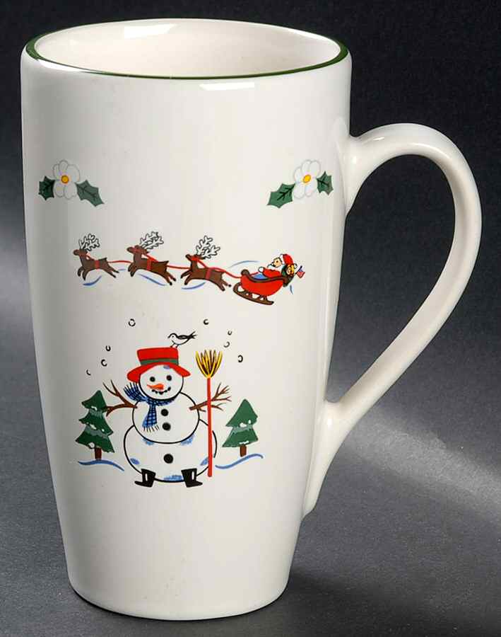 Snow Village Latte Mug by Pfaltzgraff-1