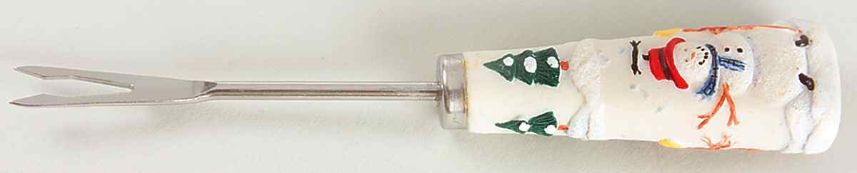 Snow Village Cocktail Fork by Pfaltzgraff-1