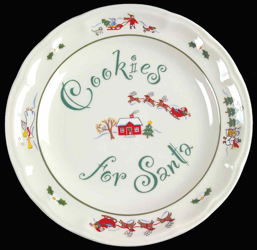 Snow Village Cookie Plate by Pfaltzgraff-1