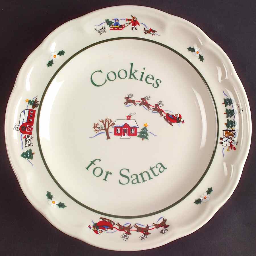 Snow Village Cookie Plate by Pfaltzgraff-1