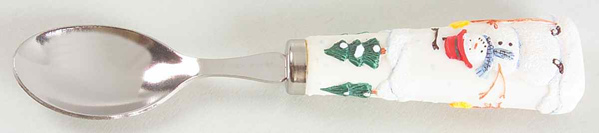 Snow Village Dip Spoon by Pfaltzgraff-1