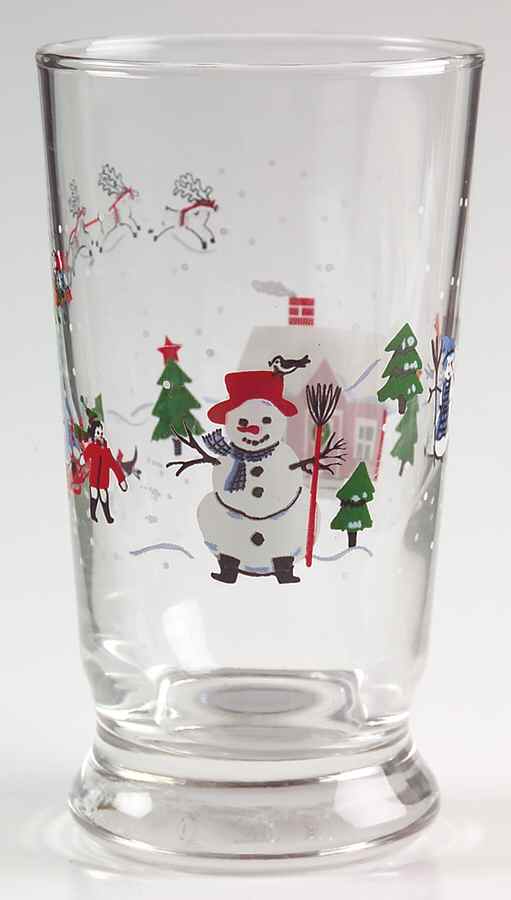 Snow Village 8 Oz Glassware Juice by Pfaltzgraff-1
