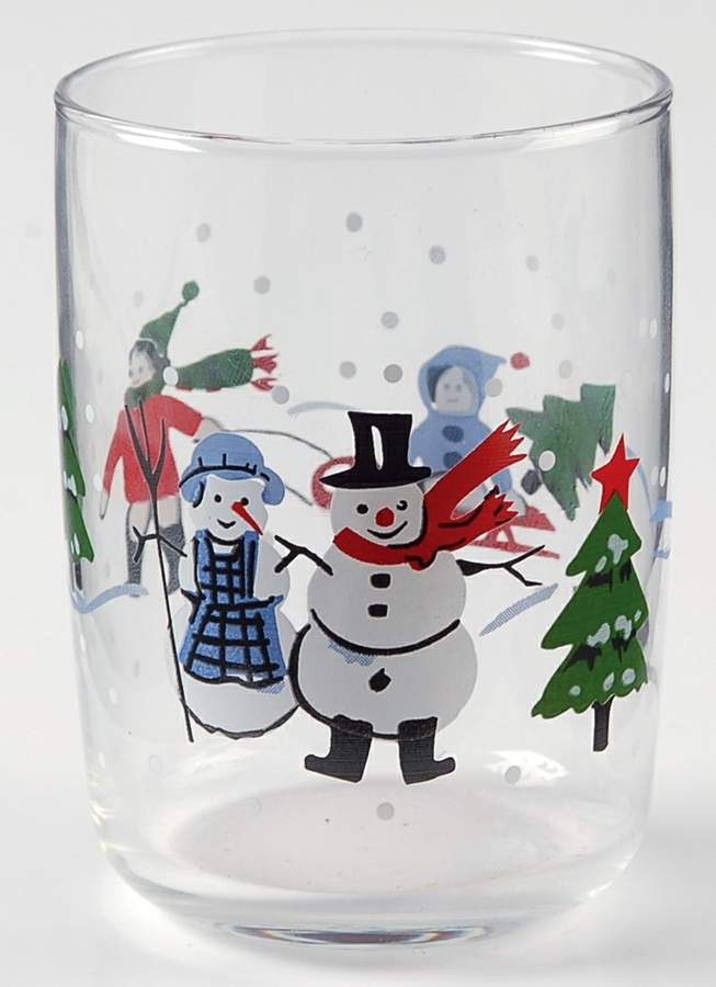 Snow Village 8 Oz Glassware Juice by Pfaltzgraff-1