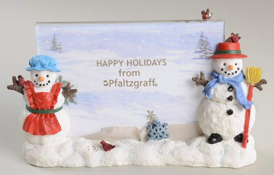 Snow Village (2 Piece ) Frame Holds 4" X 6" by Pfaltzgraff-1