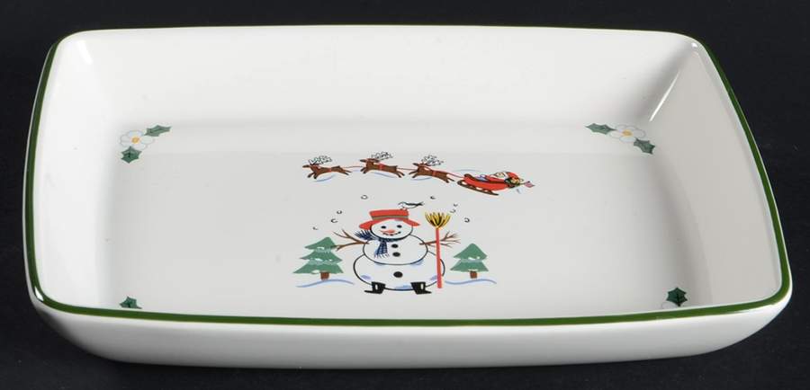 Snow Village Tray for Individual Dipper Set by Pfaltzgraff-1