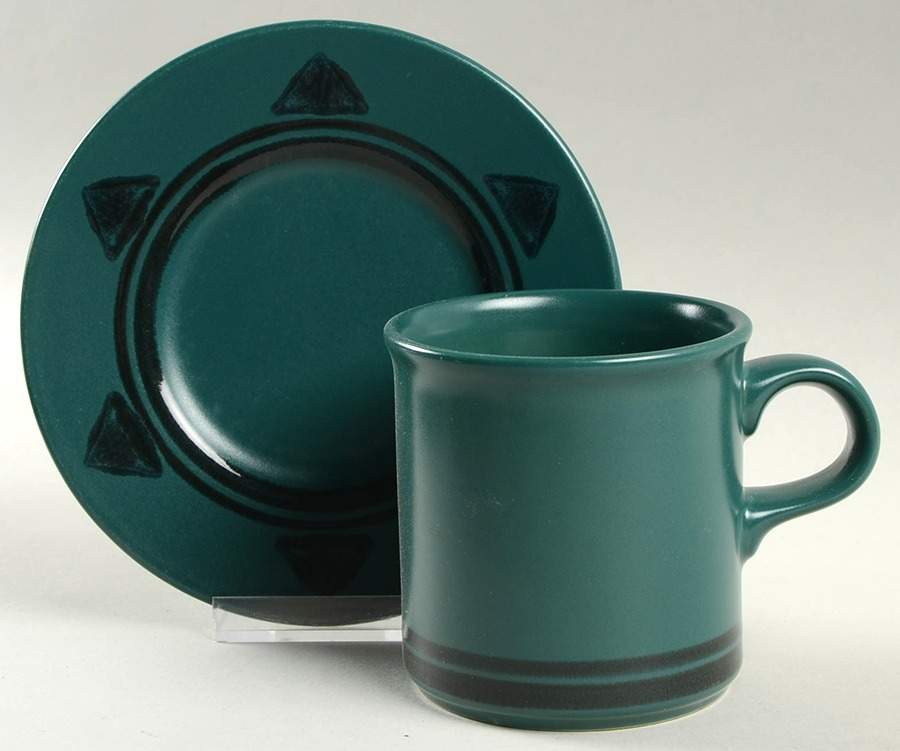 Solstice Flat Cup & Saucer Set by Pfaltzgraff-1