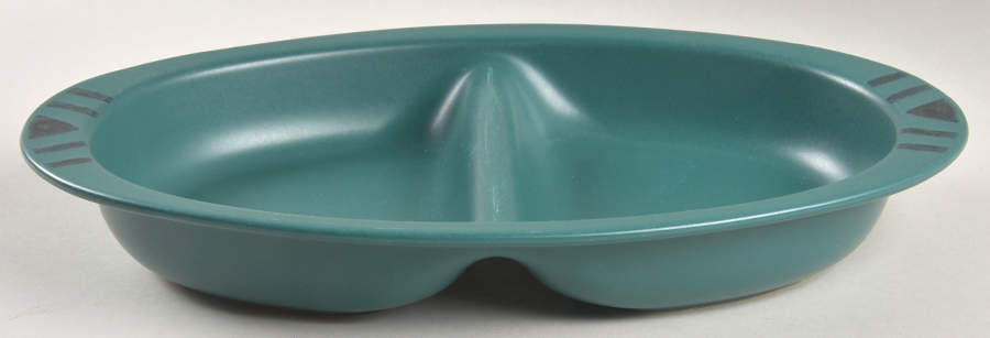 Solstice 14" Oval Divided Vegetable Bowl by Pfaltzgraff-1
