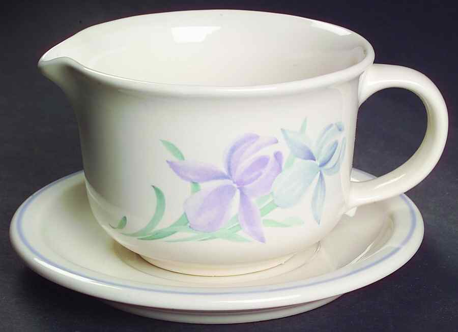 Spring Song Gravy Boat & Underplate by Pfaltzgraff-1