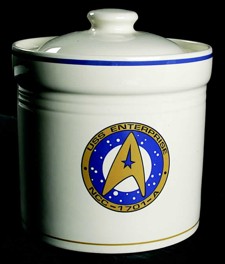 Star Trek (Stoneware) Cookie Jar & Lid by Pfaltzgraff-1