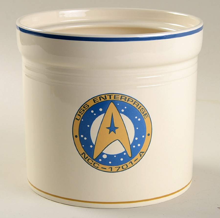 Star Trek (Stoneware) Cookie Jar No Lid by Pfaltzgraff-1