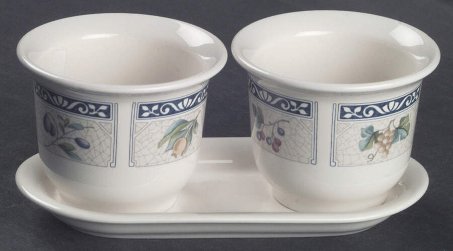 Sunbury Grove Herb Pots with Tray (2 Pots and 1 Tray) by Pfaltzgraff-1