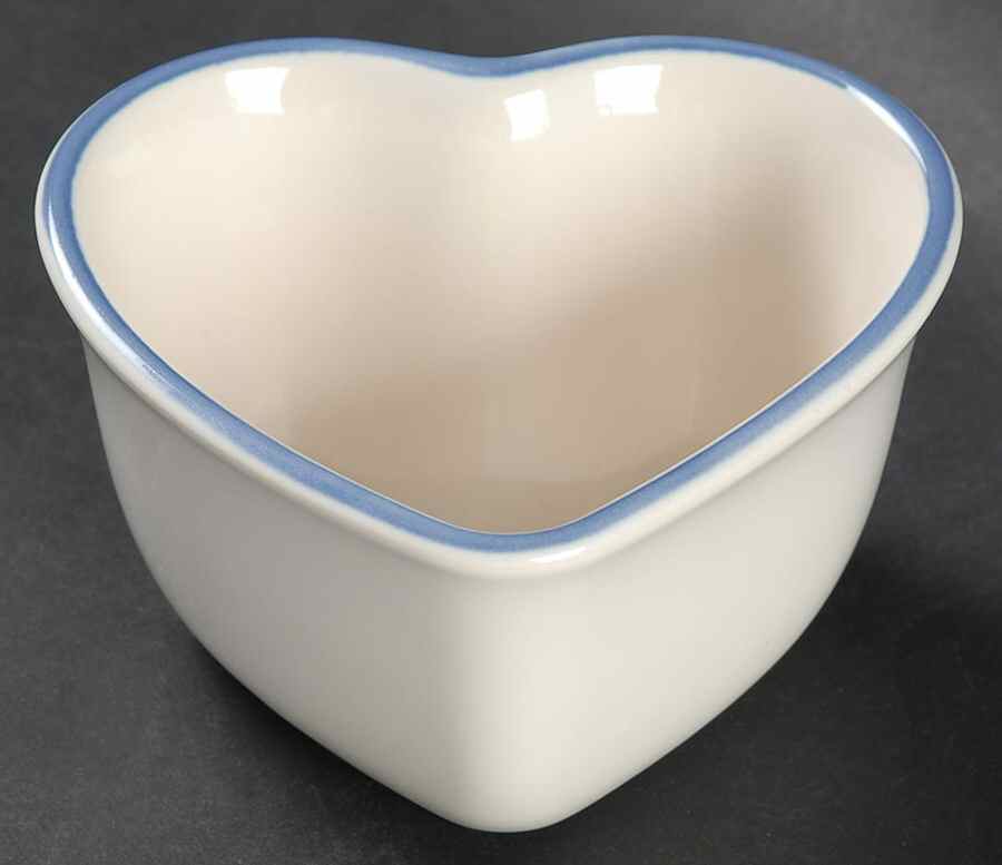 Summer Garden Heart Shaped Custard Cup by Pfaltzgraff-1