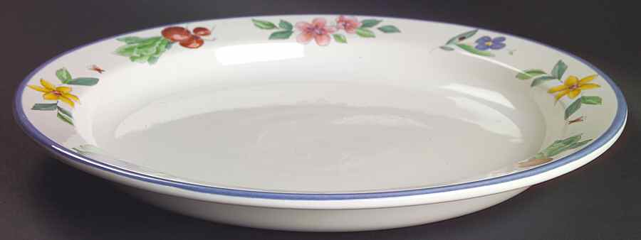 Summer Garden Deep Round Platter by Pfaltzgraff-1