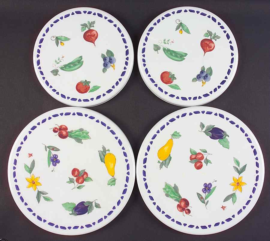 Summer Garden Melamine Stove Covers Set 8" & 10" by Pfaltzgraff-1