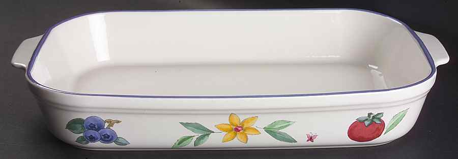 Summer Garden 13"  Rectangular Baker by Pfaltzgraff-1