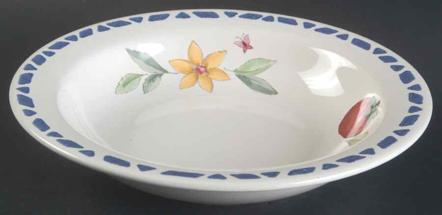 Summer Garden Rim Soup Bowl by Pfaltzgraff-1