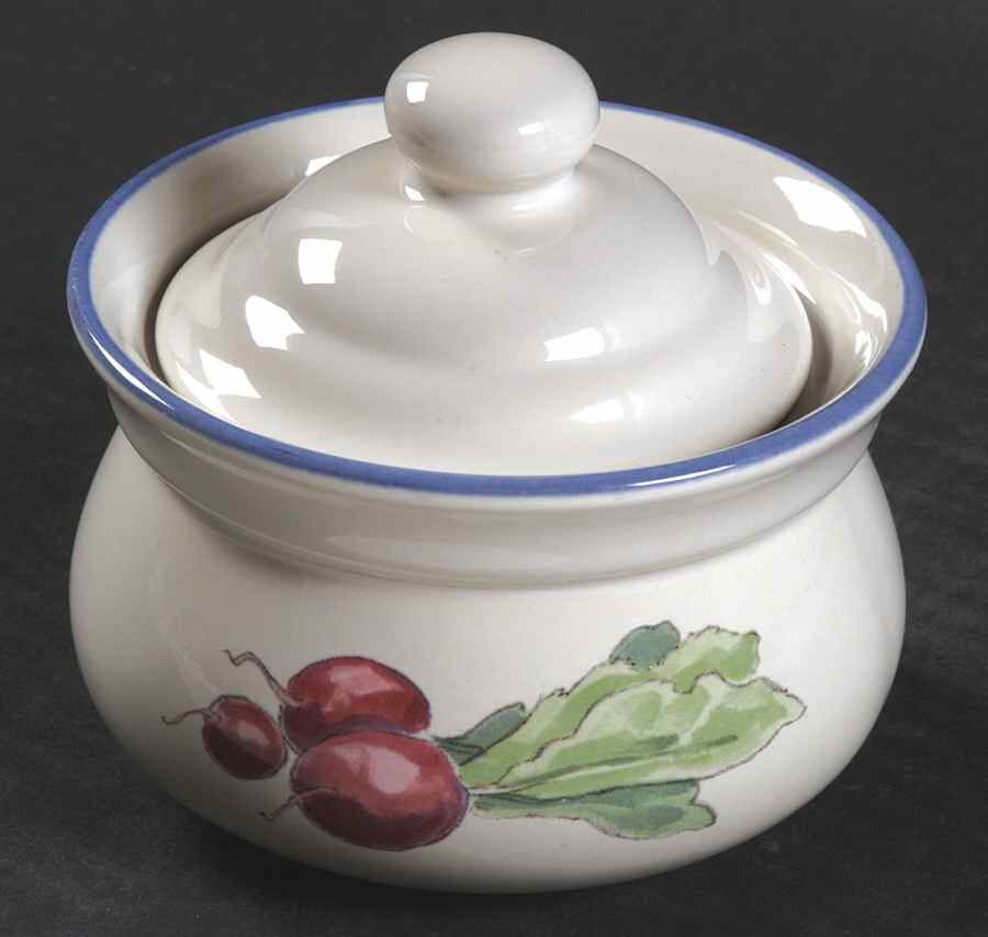 Summer Garden Sugar Bowl & Lid by Pfaltzgraff-1