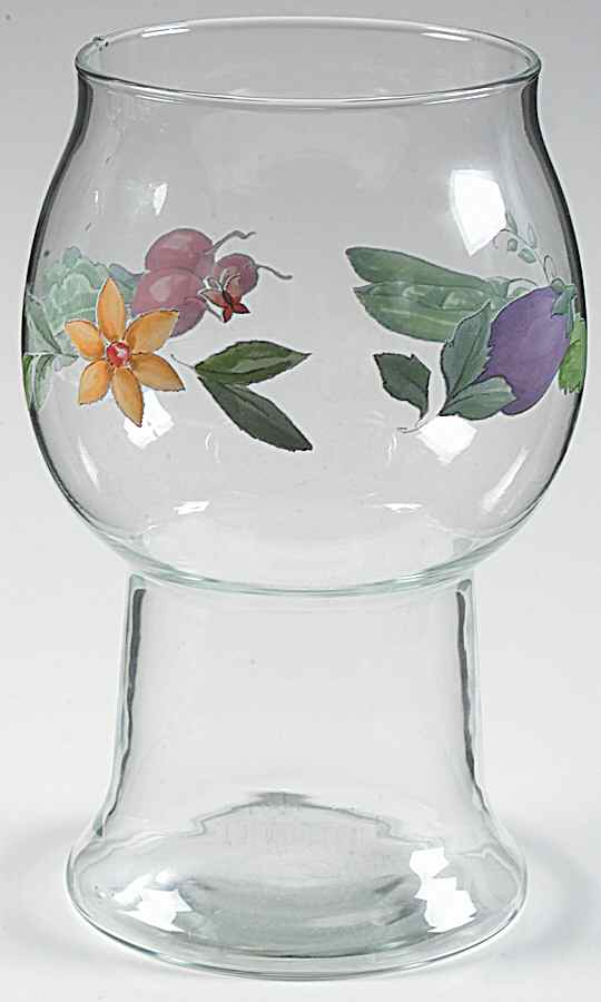 Summer Garden Glass Pillar Float Candleholder by Pfaltzgraff-1
