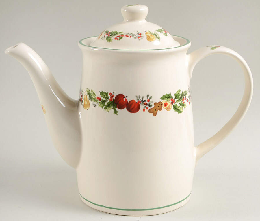 Sugar Plum Coffee Pot & Lid by Pfaltzgraff-1