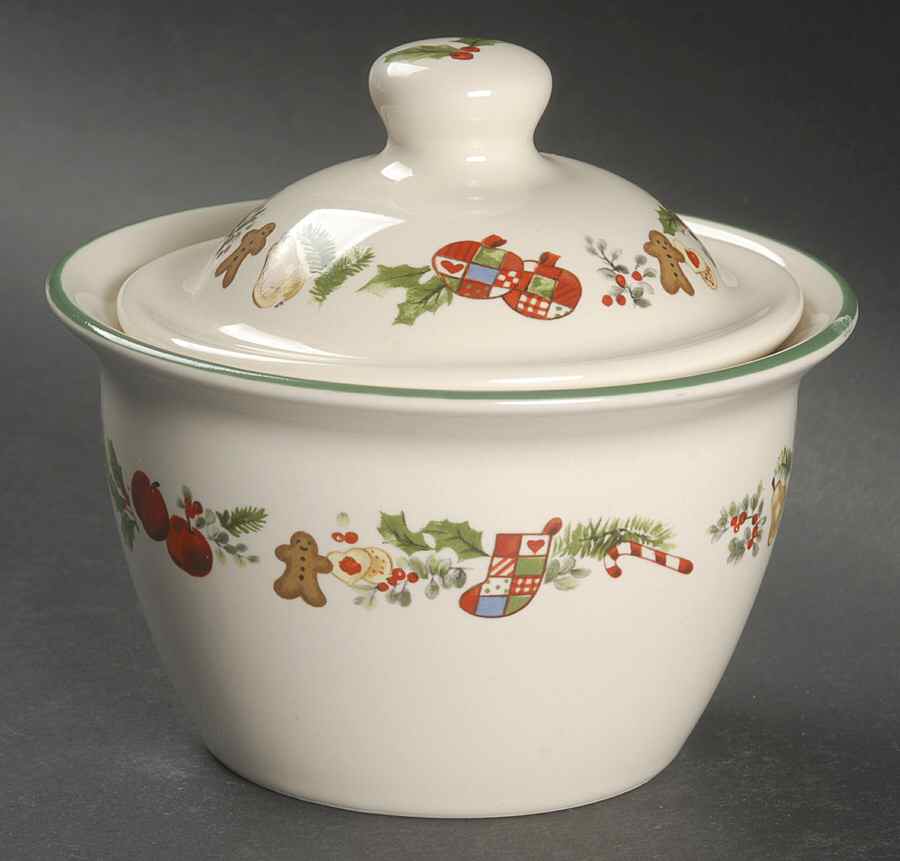 Sugar Plum Sugar Bowl & Lid by Pfaltzgraff-1