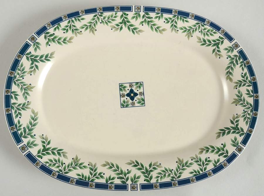 Sylvan Court 14" Oval Serving Platter by Pfaltzgraff-1