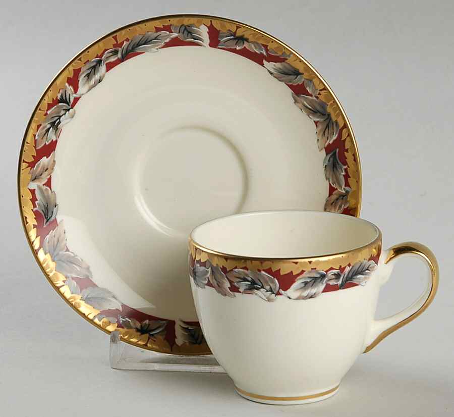 Tapestry Flat Demitasse Cup & Saucer Set by Pfaltzgraff-1