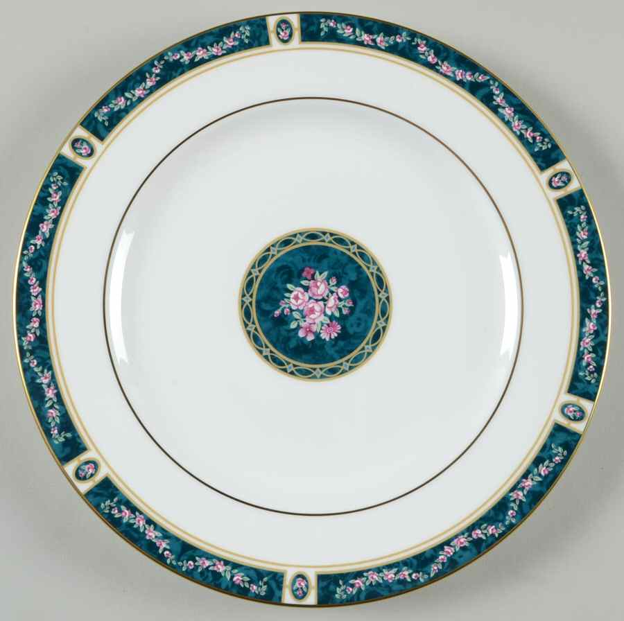 Teal Garland Salad Plate by Pfaltzgraff-1