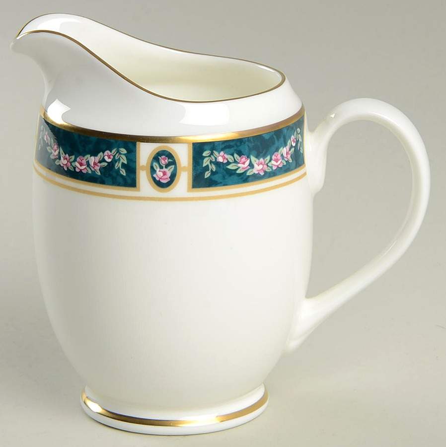 Teal Garland Creamer by Pfaltzgraff-1