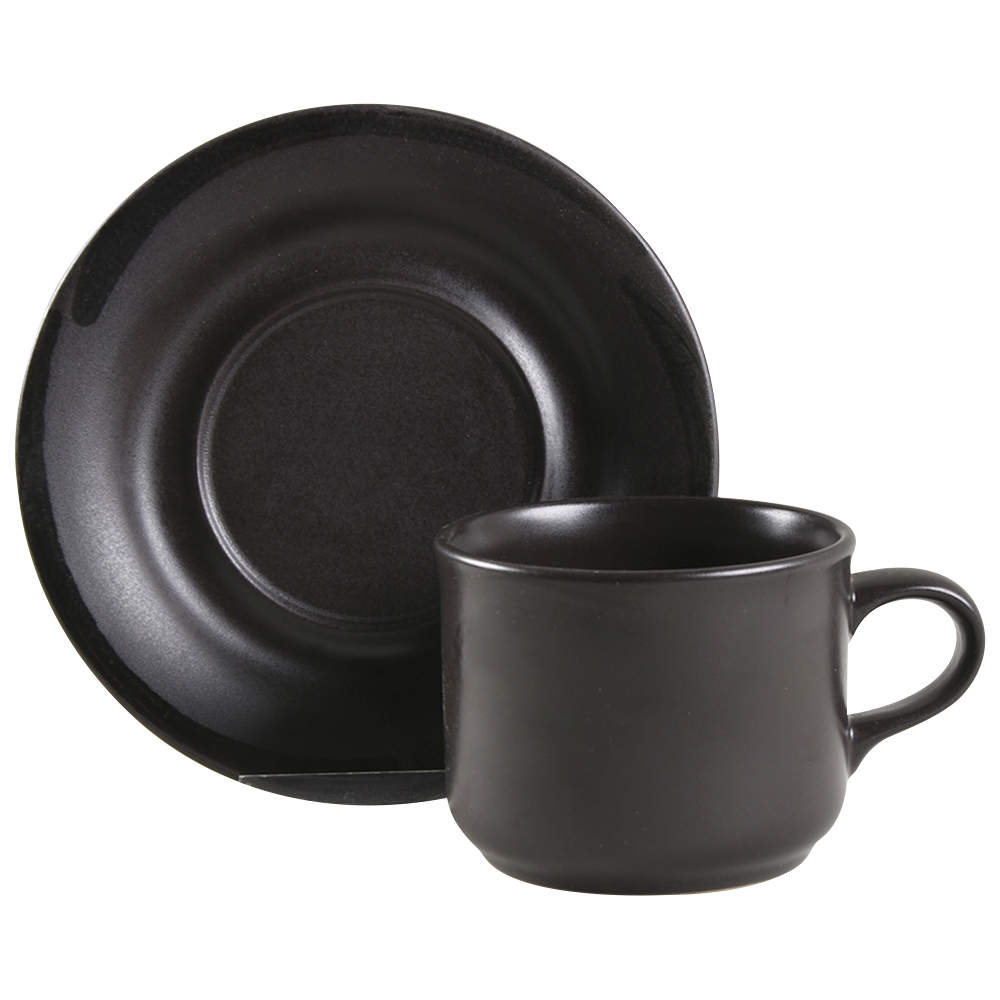 Tempest Flat Cup & Saucer Set by Pfaltzgraff-1