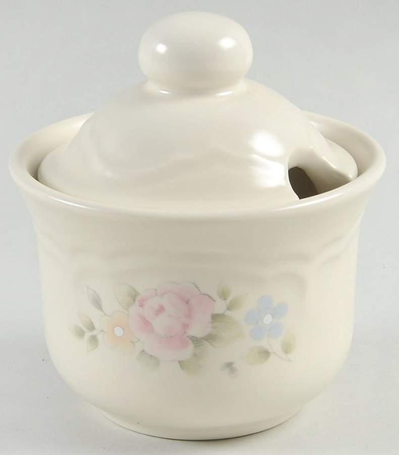 Tea Rose Jam/Jelly & Lid by Pfaltzgraff-1