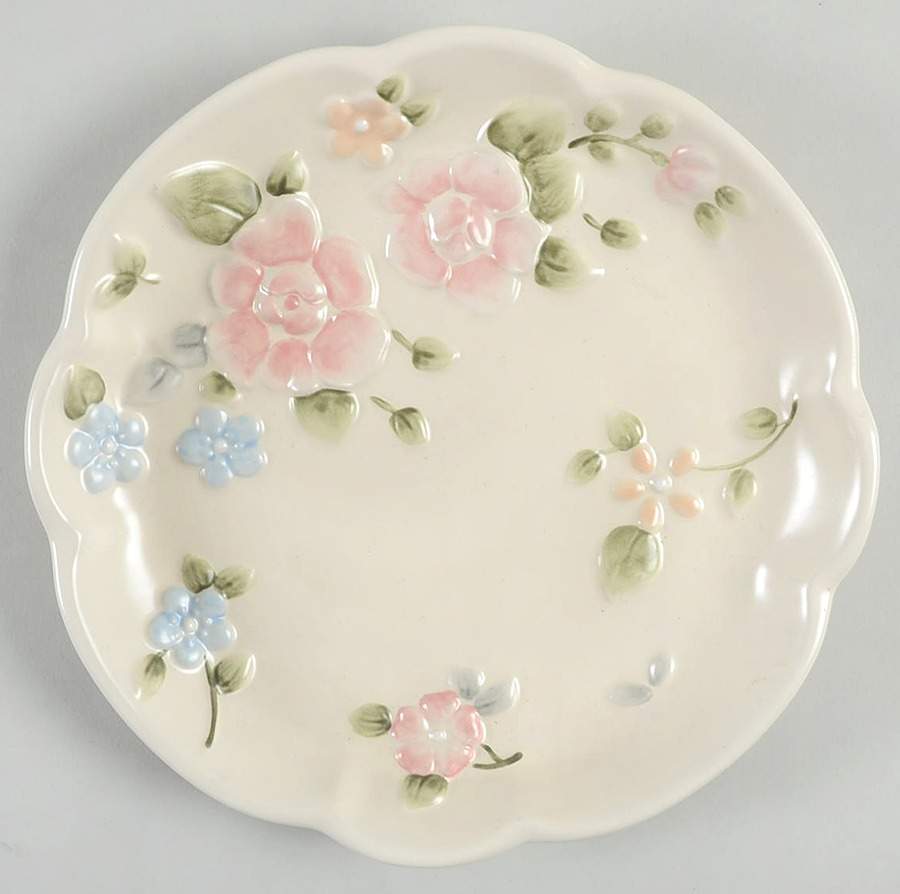 Tea Rose Buffet/Dessert Plate by Pfaltzgraff-1