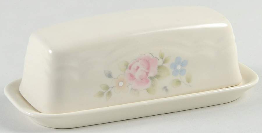 Tea Rose 1/4 Lb Covered Butter by Pfaltzgraff-1