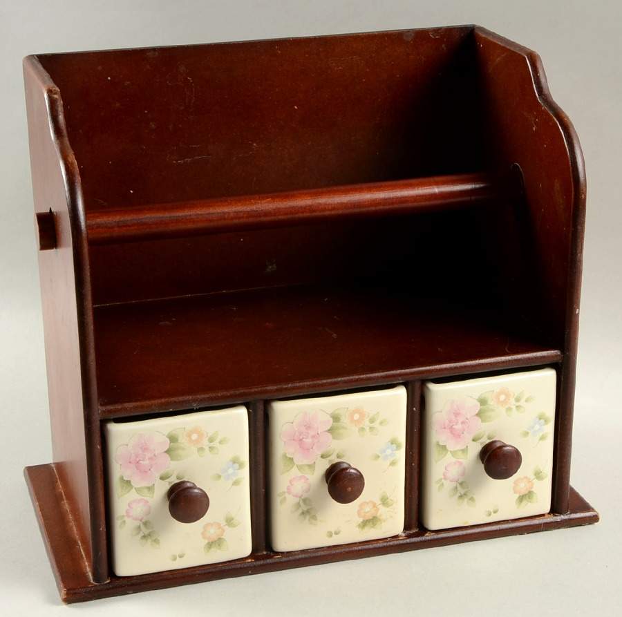 Tea Rose Paper Towel Organizer by Pfaltzgraff-1