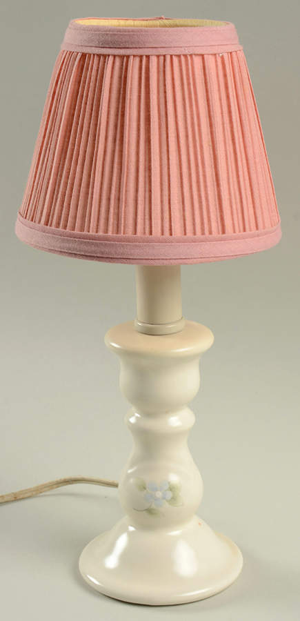 Tea Rose Candle Lamp & Shade by Pfaltzgraff-1