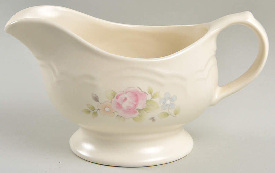 Tea Rose Gravy Boat by Pfaltzgraff-1