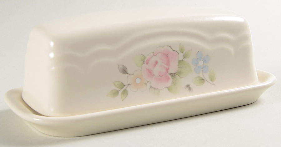 Tea Rose 1/4 Lb Covered Butter by Pfaltzgraff-1